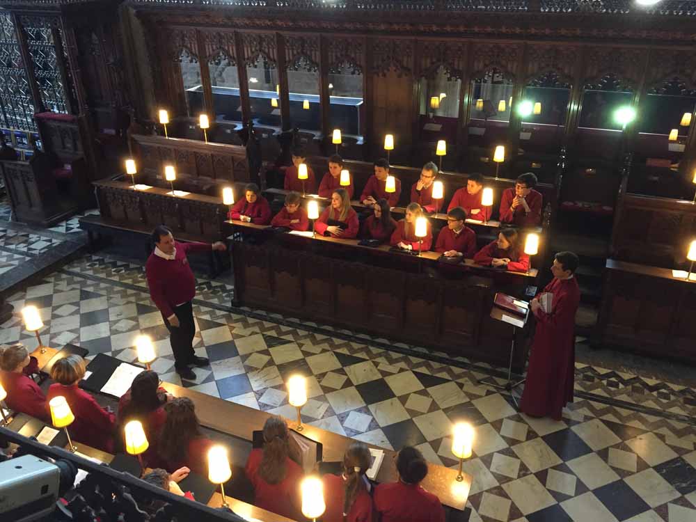 Chamber Choir sing Evensong at Bristol Cathedral, 4th February 2016